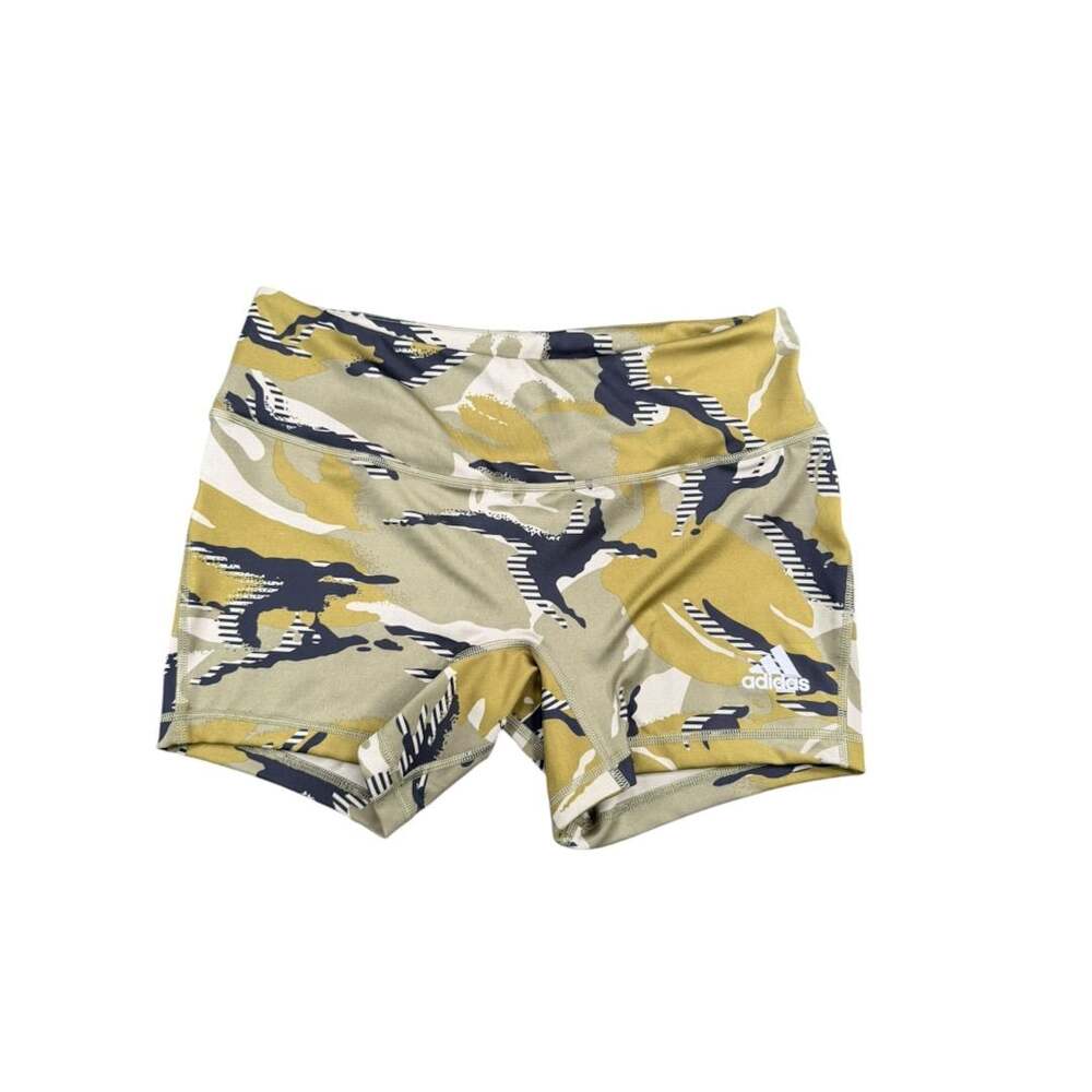 Adidas Camo Print Volleyball Shorts Size L Orbit Green Black